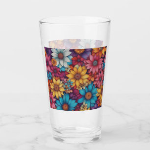Copo De Pint Abstrato Floral nº 39