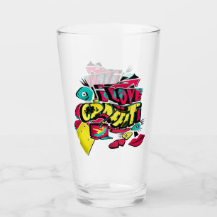 Copo De Pint Abstrato história em quadrinhos grafite estilo te