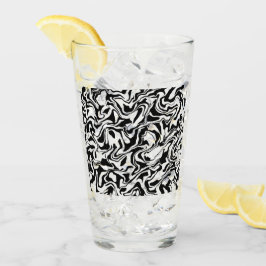 Copo De Pint Abstrato, preto e branco moderno