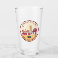 Abu Dhabi Emirados Árabes Unidos Skyline Emblem