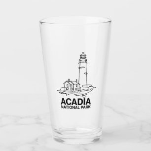 Copo De Pint Acadia National Park Lighthouse Line Art