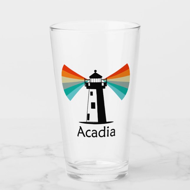 Copo De Pint Acadia National Park Lighthouse Rainbow (Frente)