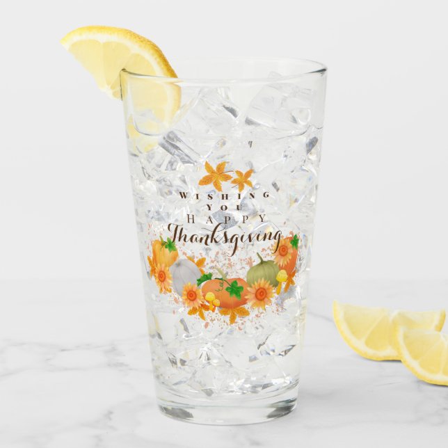 Copo De Pint Ação de Graças do outono (Gelo frontal)