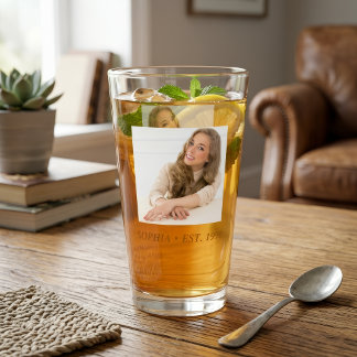 Copo De Pint acessorios para beber aniversário foto personaliza