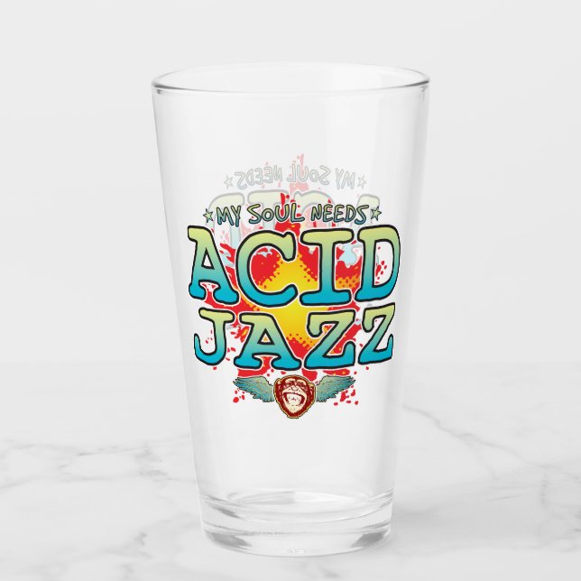 Copo De Pint Acid Jazz Soul Glass Tumbler (Frente)