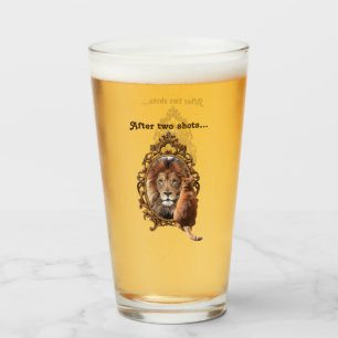 Copo De Pint Acredite em si mesmo Lion Vintage Inspirational