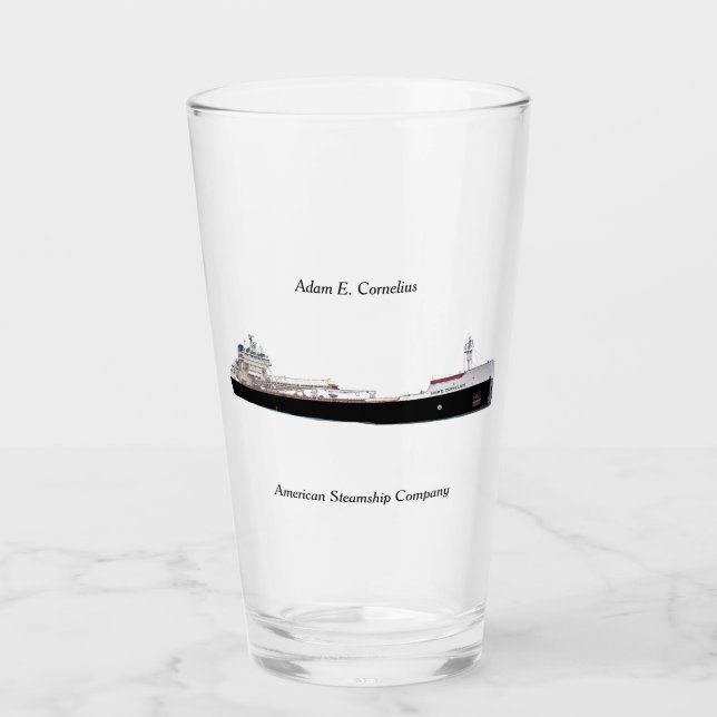 Copo De Pint Adam E. Cornelius glass (Frente)