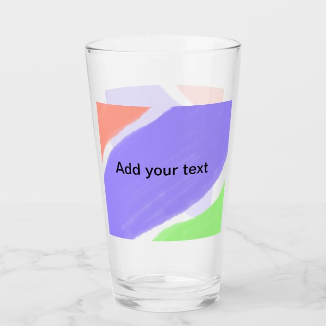 Copo De Pint add your text simple minimal custom personalized   (Frente)