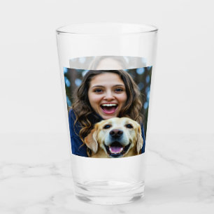 Copo De Pint Adicionar Foto Personalizada do Labrador Retriever