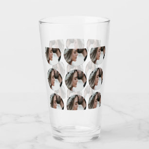 Copo De Pint adicionar nome de adição de colagem de fotos circu