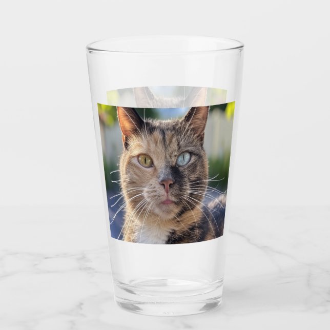 Copo De Pint Adicionar Personalização de Foto de Cat (Frente)