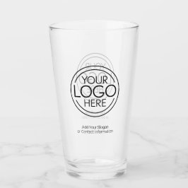 Copo De Pint Adicione seu logotipo corporativo moderno minimali