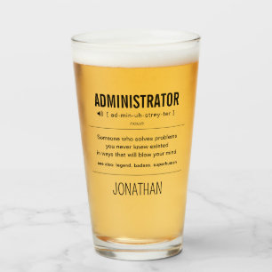 Copo De Pint Administrador Personalizado Engraçado
