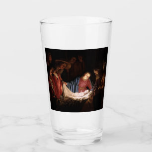 Copo De Pint Adoração dos Pastores por Honthorst