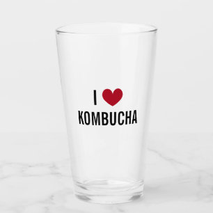 Copo De Pint Adoro o kombucha (chá fermentado) de vidro de bebi