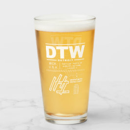Copo De Pint Aeroporto Metropolitano de Detroit Wayne County DT