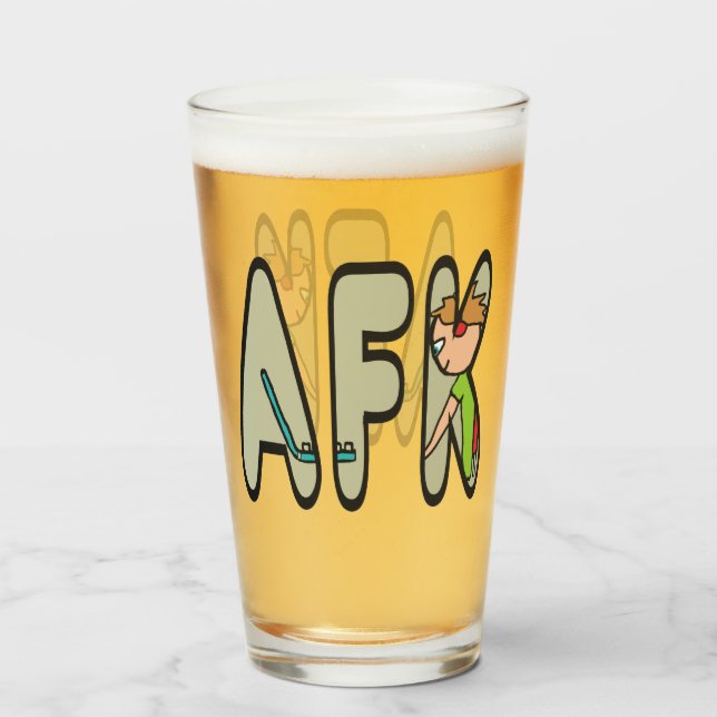 Copo De Pint AFK Longe do Teclado (Frente (Preenchido))