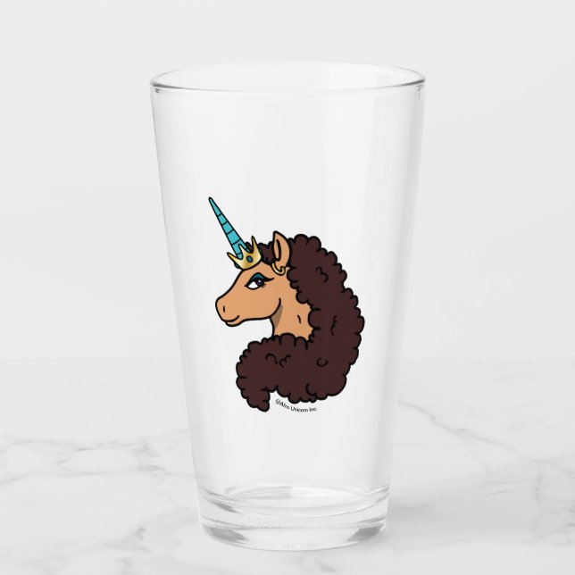Copo De Pint Afro Unicorn | Divino (Frente)