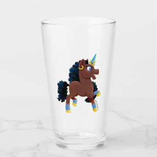 Copo De Pint Afro Unicorn Magical Prancing