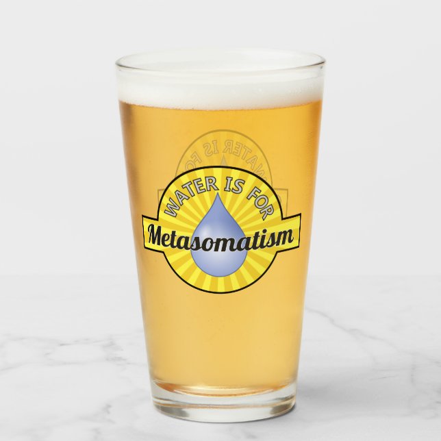Copo De Pint Água é para o metasomatismo (Frente (Preenchido))