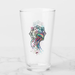 Copo De Pint Água-viva colorida com Mandella