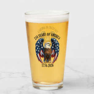 Copo De Pint Águia Americana Patriótica 250 Anos 1776-2026