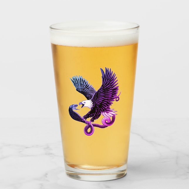 Copo De Pint Águia e Cobra (Frente (Preenchido))