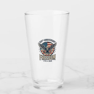 Copo De Pint Águia Patriótica Vintage do 250º Aniversário da Li