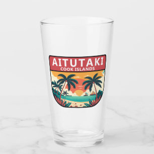 Copo De Pint Aitutaki Cook Islands Retro Emblem