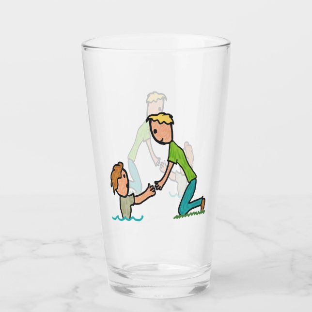 Copo De Pint Ajuda na Mão (Frente)