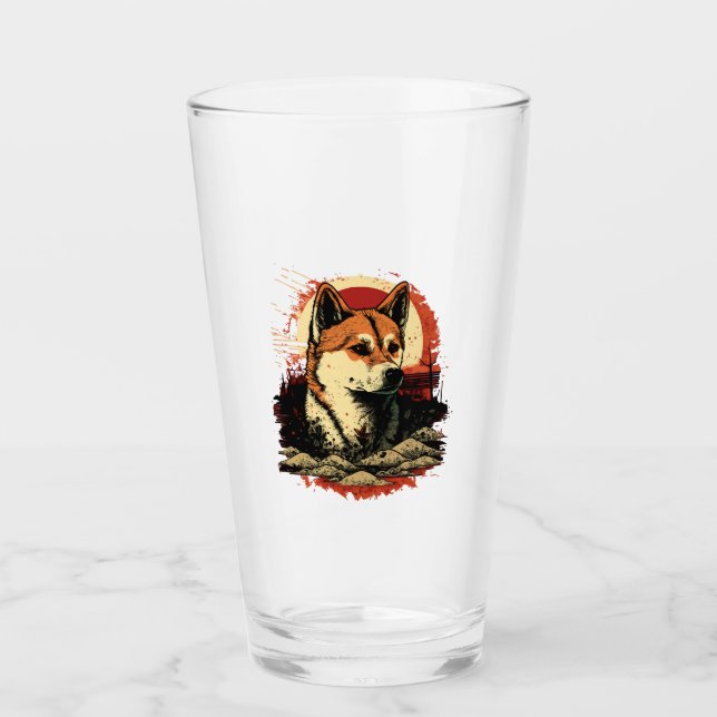 Copo De Pint Akita Inu Dog (Frente)