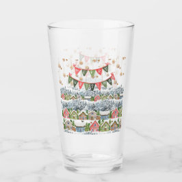 Copo De Pint Aldeia de Natal Bonita Snowy