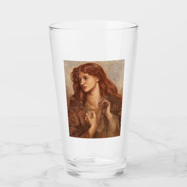 Copo De Pint Alexa Wilding (Jovem Elegante Com Cabelo Vermelho) (Frente)