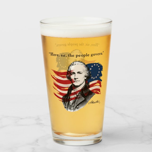 Copo De Pint Alexander Hamilton (Frente (Preenchido))