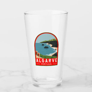 Copo De Pint Algarve Portugal Retro Viagem Art Vintage