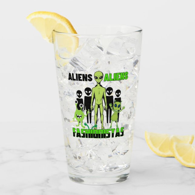 Copo De Pint Alienígena em moda.w (Gelo frontal)