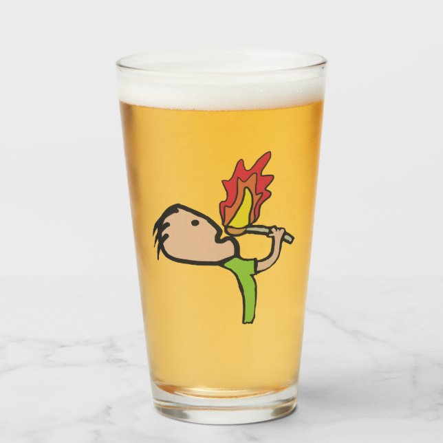Copo De Pint Alimentação de Fogo (Frente (Preenchido))