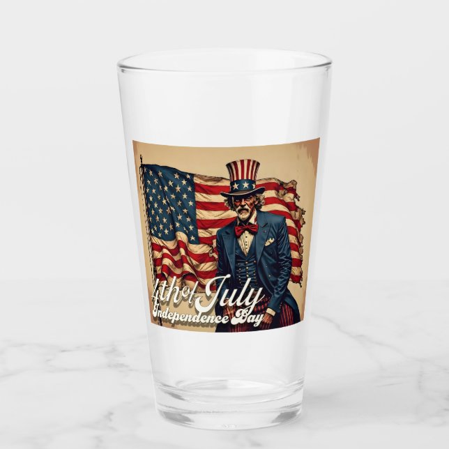 Copo De Pint Alma Orgulhosa do 4 de Julho (Frente)