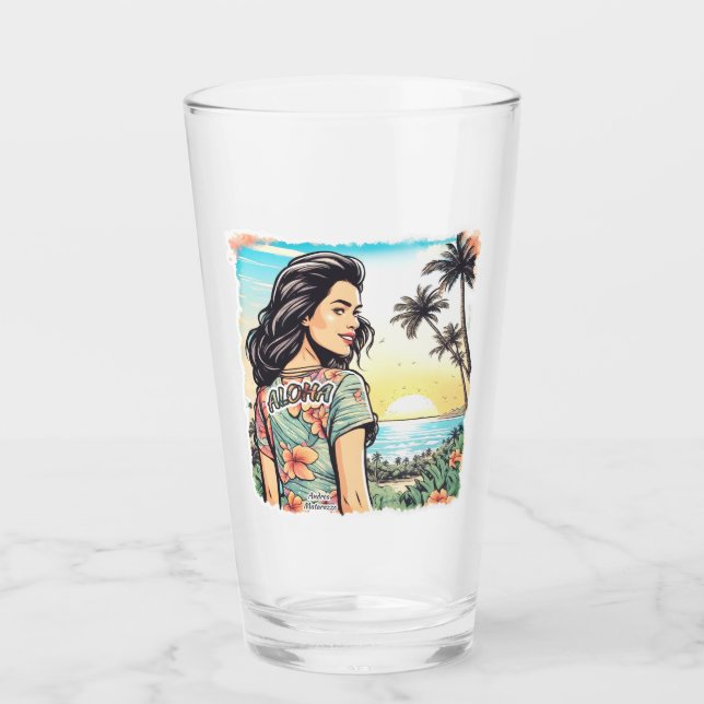 Copo De Pint Aloha Girl (Frente)