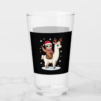 Copo De Pint Alpaca Sloth Christmas (3)