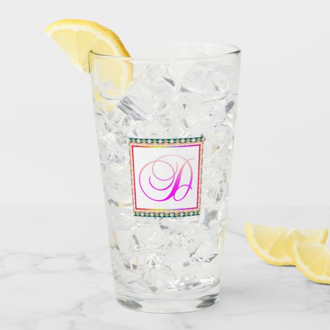 COPO DE PINT ALPHABET INICIAL D MONOGRAMA (Gelo frontal)