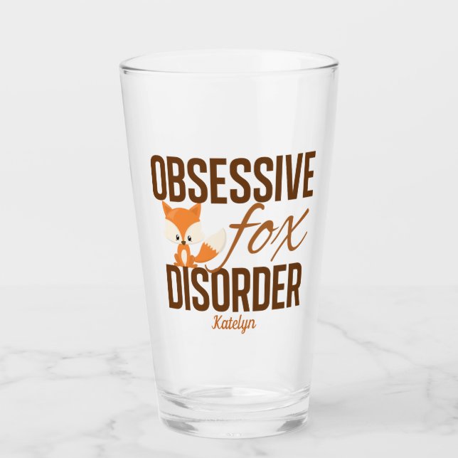 Copo De Pint Amante de os animais Castanho Entusiasmado (Frente)