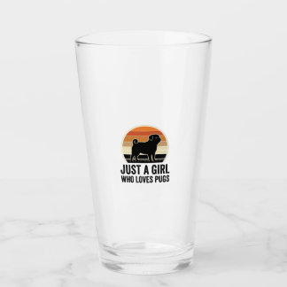 Copo De Pint Amante de Pug Vintage Apenas Uma Camisa de Cachorr