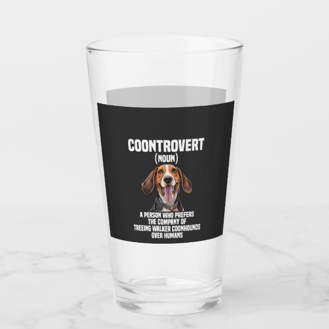 Copo De Pint Amante do Treeing Walker Coonhound Cachorro Coontr (Frente)
