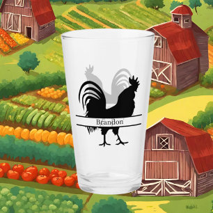Copo De Pint amantes de galo bonitos adicionam nome Glass