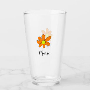 Copo De Pint Amarelo laranja Margarida resumo adicionar nome te