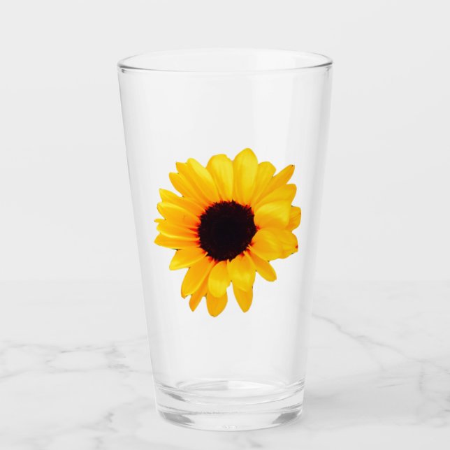 Copo De Pint Amarelo Sunflower Laranja 4Katie (Frente)