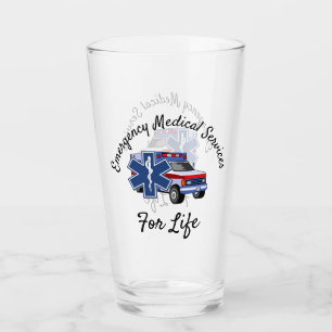 Copo De Pint Ambulância EMS para Vida