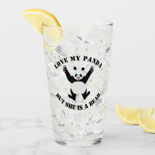 Copo De Pint Ame o meu Panda, mas ela é um Urso