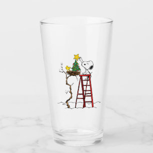 Copo De Pint Amendoins Árvore de Natal Snoopy & Woodstock
